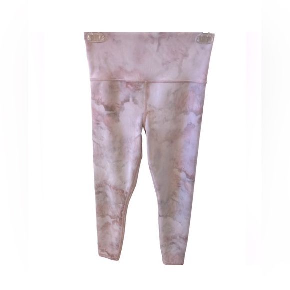 ATHLETA BUNDLE Cream Long Sleeve Slub Crop Top & Elation Snow Dye 7/8 Legging XS - Picture 3 of 9